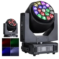 led beam wash light bees eyes 19x15w rgbw moving head lighting zoom light for dj nightclub party disco bar effect stage lights