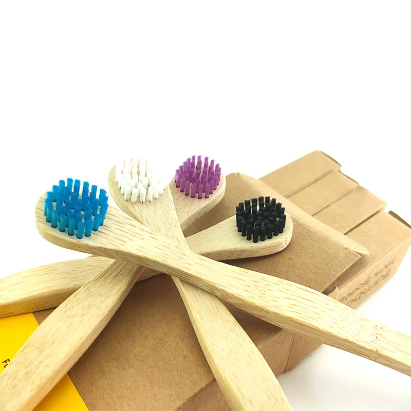 Экологичная бамбуковая зубная щетка Экологически чистая деревянная с мягкой