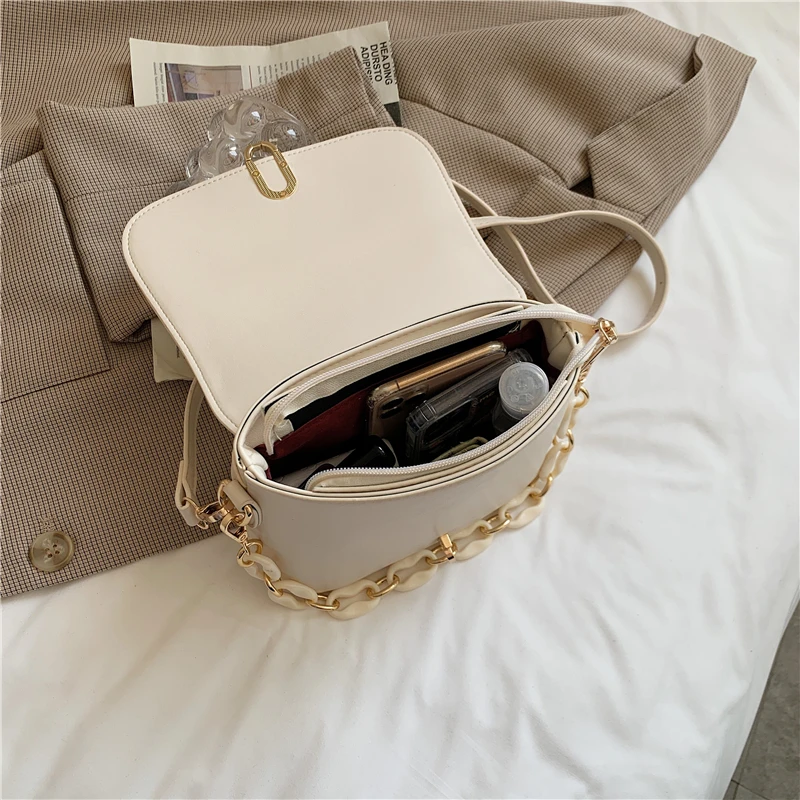 

Fashion Cloud Bags PU Leather Shoulder Crossbody Bag Women Small Purses and Handbags Luxury Designer Chains Sac A Main Cute Tote