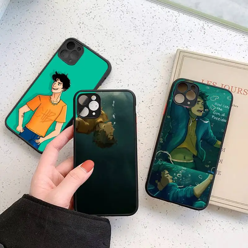 

cartoon Movie percy jackson Phone Case Matte Transparent for iPhone 7 8 11 12 s mini pro X XS XR MAX Plus cover funda