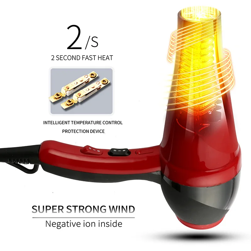 

Wholesale Hair Dryer High-Power Household Electric Blower Constant Temperature Heating and Cooling Air Hair Salon Air Nozzle