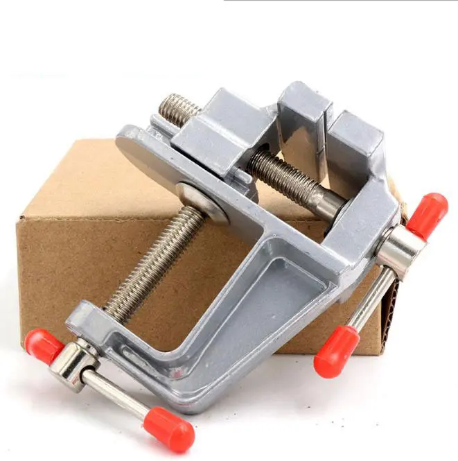 

Aluminum Miniature Small Jewelers Hobby Clamp On Table Bench Vise Mini Tool Vice Muliti-Funcational Workbench Drill Press