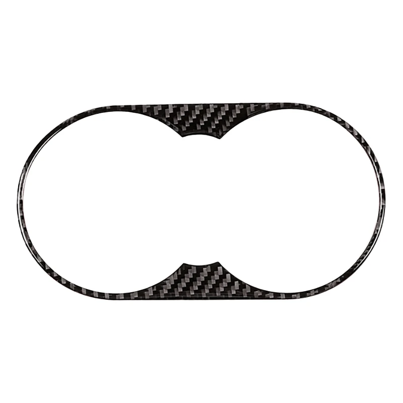 

Car Soft Carbon Fiber Center Control Water Cup Panel Cover Trim For Touareg 2011 - 2018