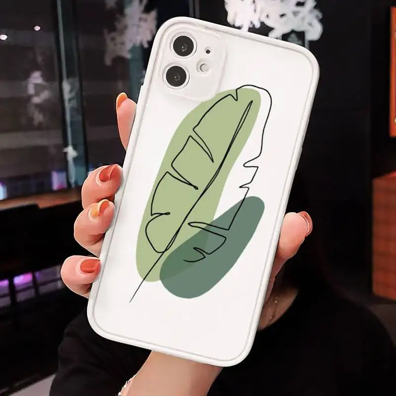 

Art Retro Abstract Geometry high quality Phone Cases matte transparent For iphone 7 8 11 12 plus mini x xs xr pro max cover