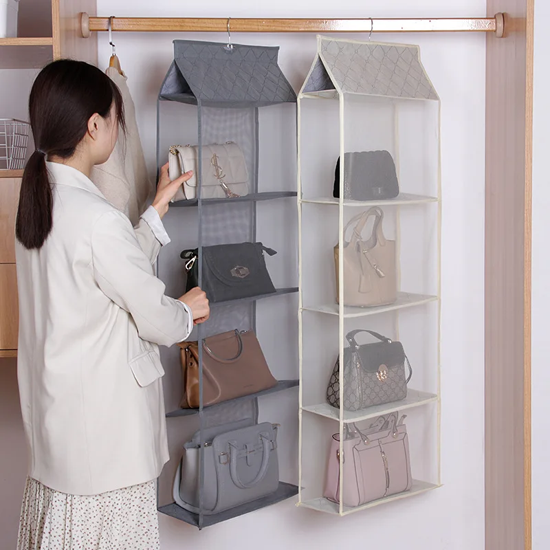 

Handbag hanging organizer Hanging wardrobe organizer Three-dimensional storage hanging bag Handbag organizer for closet