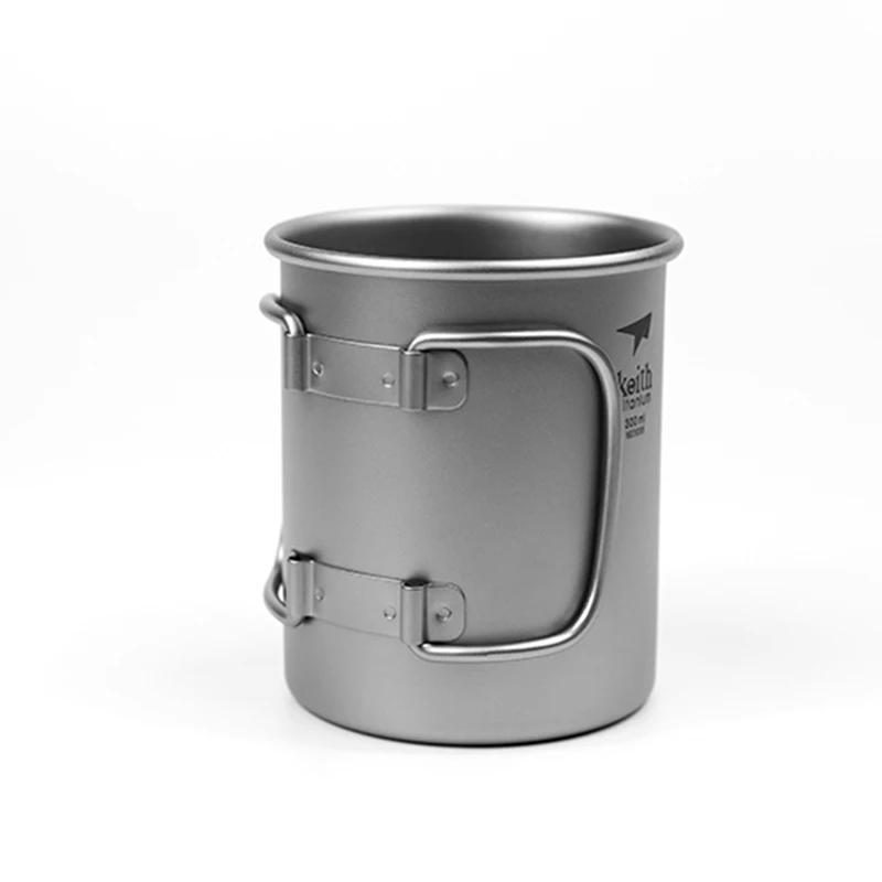 300ml Titanium Cup Folding Mug Office Coffer Drinkware Tea Cup Healthy Non-toxic Bacteriostatic Titanium Mug Ti3201