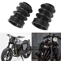 motorcycle gaiters gators boots 2pcs rubber fork dust cover for harley for sportster for dyna fx xl 883 accessories