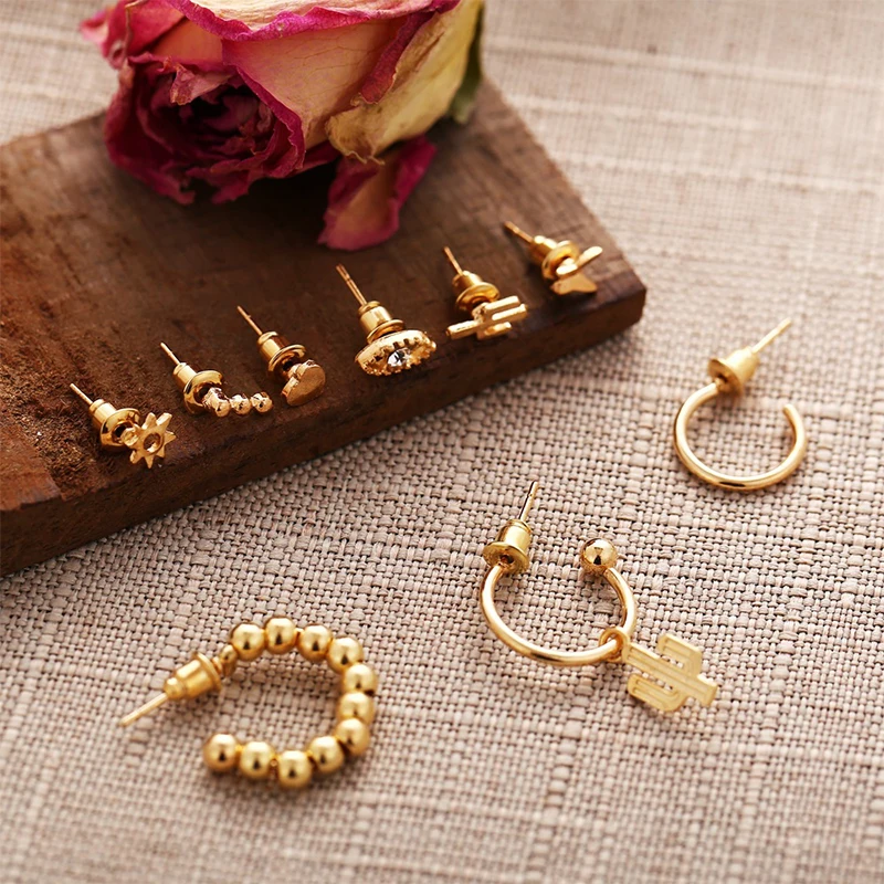 Серьги-манжеты IYOE женские в стиле бохо Винтажные Ювелирные украшения под старину