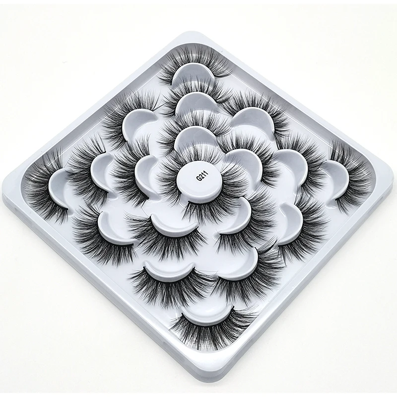 

2021,Handmade Mink eyelashes Thick Crisscross 3D False Eye Lashes Natural Long Wispy Volume Lash Makeup Eyelash Extension Tools