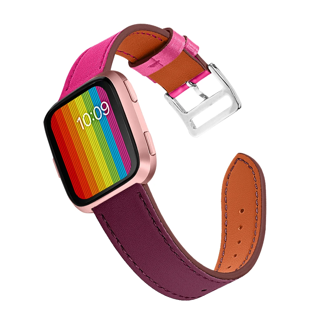 OULUCCI кожаный ремешок для наручных часов для Fitbit Versa Ремешок Браслет ремень для Fitbit Versa Браслет Смарт часы