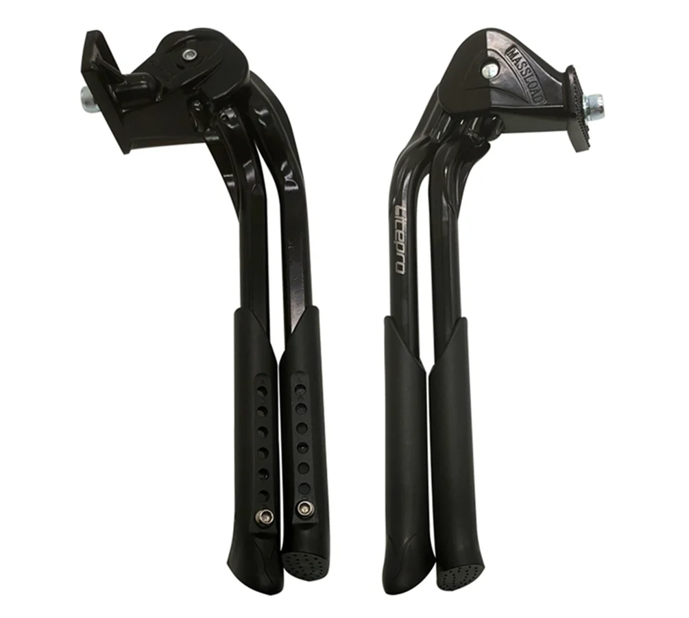 

20 28 Inch Dual Center Kickstand Footrest Road MTB Bicycle Foot Support Parking Rack Bracket Aluminum Alloy Adjustable