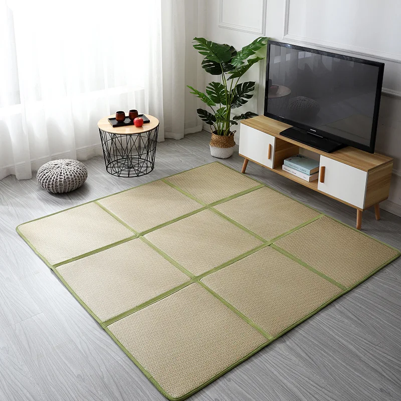 Японский Летний спальный коврик из натурального ротанга матрас для спальни