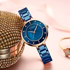 Часы Curren женские кварцевые, маленькие модные брендовые водонепроницаемые из нержавеющей стали