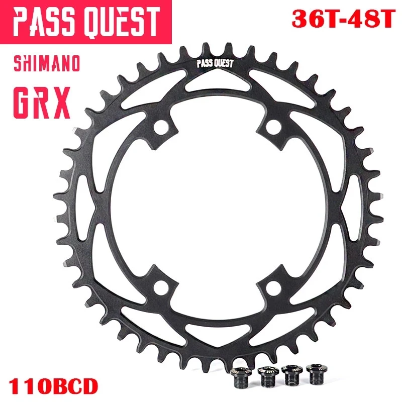 

PASS QUEST 110 Bcd Chain Ring Aluminum Alloy 36T 38T 40T 42T 44T 46T48T 50T 52T For Grx Groupset 5700 6800 Shimano Groupset