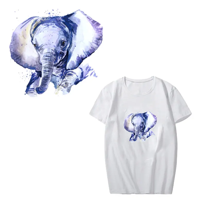 Мультяшные Животные узоры одежды патчи Жираф волк Сова термонаклейки для