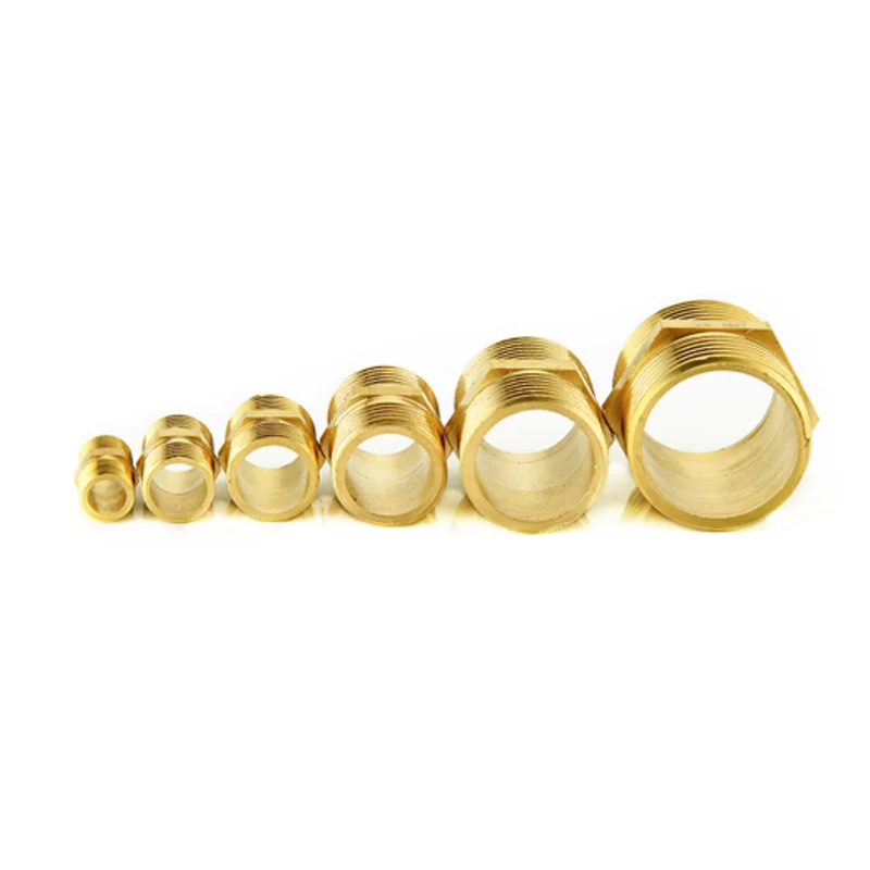 Латунная Труба шестигранный штуцер для сосков 1/8 1/4 3/8 1/2 1 ' резьбовой