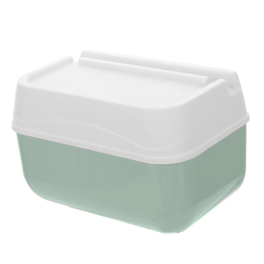 

Wall Mount Toilet Paper Holder Double Layer Storage Box Tray Waterproof Thick And Durable Shelf Tray Roll Paper Towel Holder