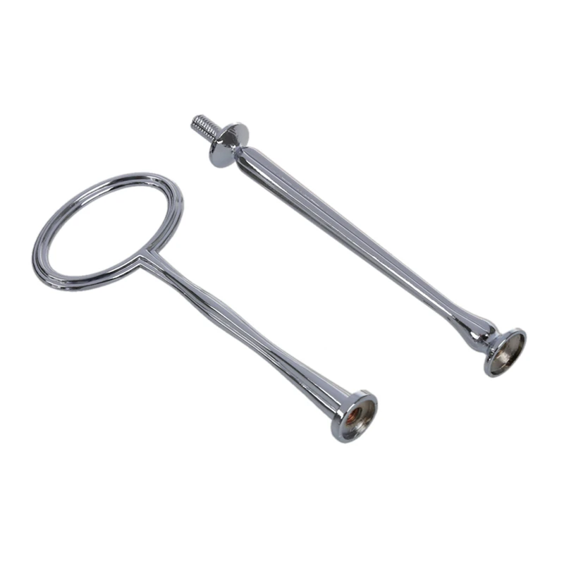 3 Tier Oval Ring Top Cake Stand (3 SETS) Plate Display Holder Handle Fittings Silver Metal for Tea Shop Room Hotel ** well | Освещение