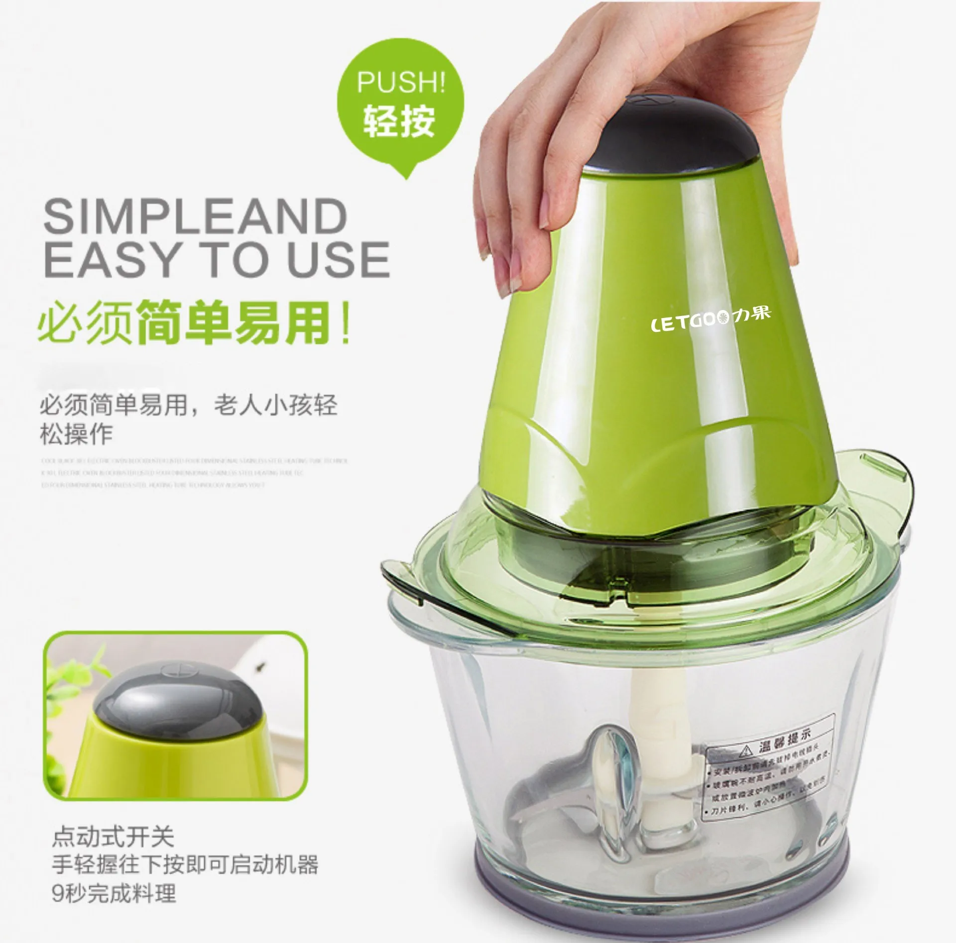 barato Aço Inoxidável Processador De Alimentos Peças Moedor De Carne Fabricante De Macarrão Misturador Moedor Espiral Cortador Vegetal Cocina Casa Eg50sd