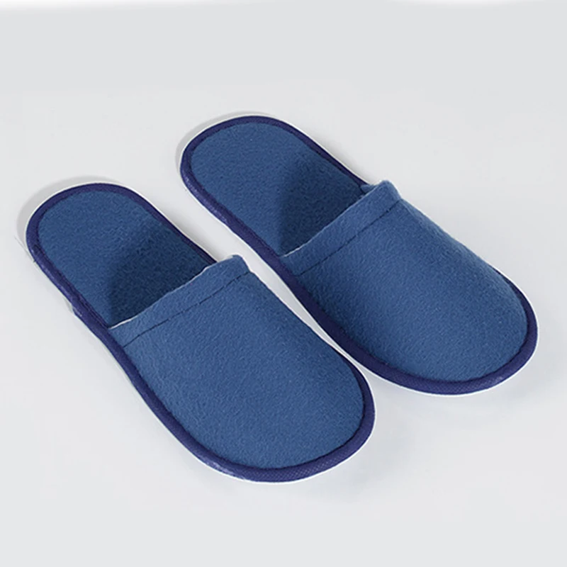 Тапочки унисекс Женские для отеля домашние тапочки однотонные простые