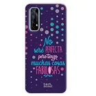 FunnyTechЧехол для Realme 7 4G l чехол с фразой I Will not be perfect на фиолетовом фоне