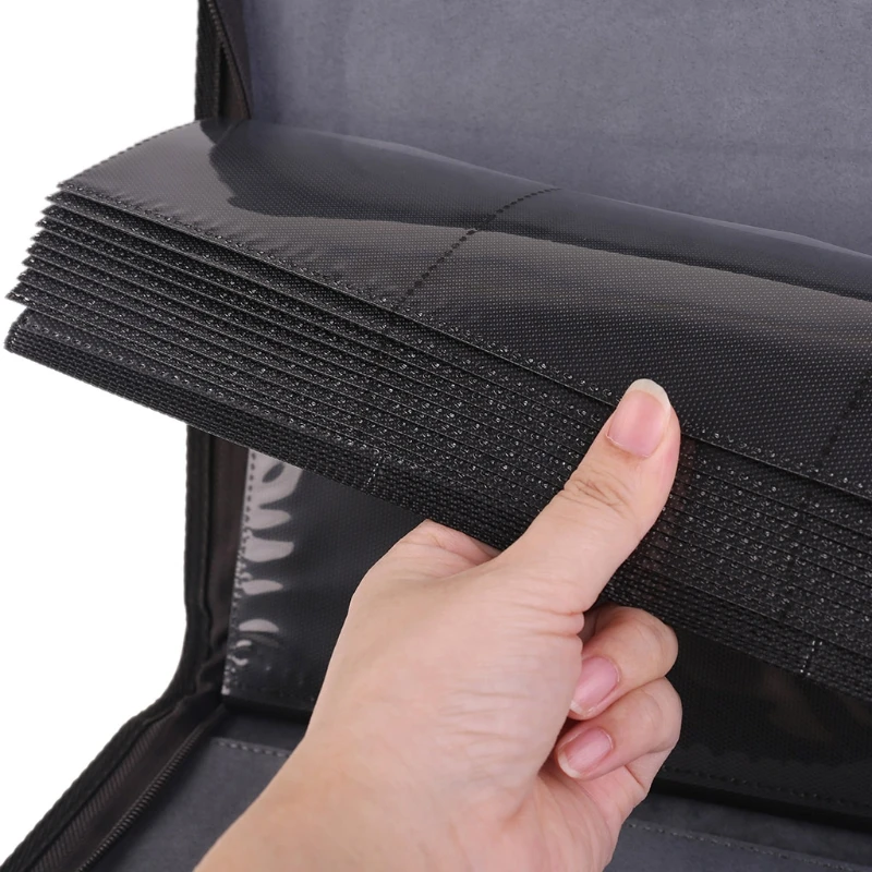 

360 Pockets Trading Card Sleeves Side Loading Pocket Binder Album Pages Card Collector PU Leather with Zipper