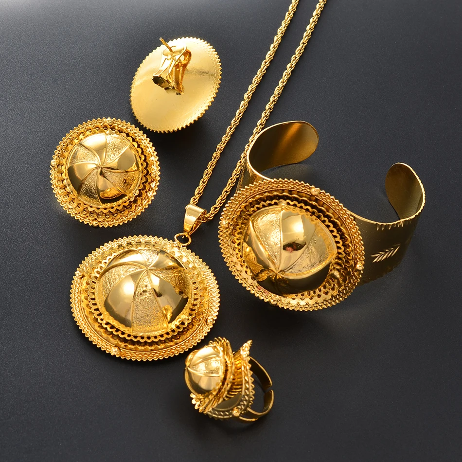 Anniyo новая модель Свадебный комплект ювелирных изделий