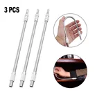 Удлинитель для шестигранной отвертки, из нержавеющей стали, серебристый, 3 шт.