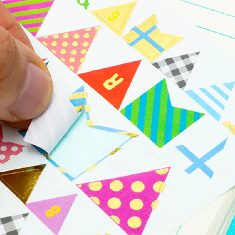 1 шт. милые цветные декоративные наклейки с сердечками и звездами для детей