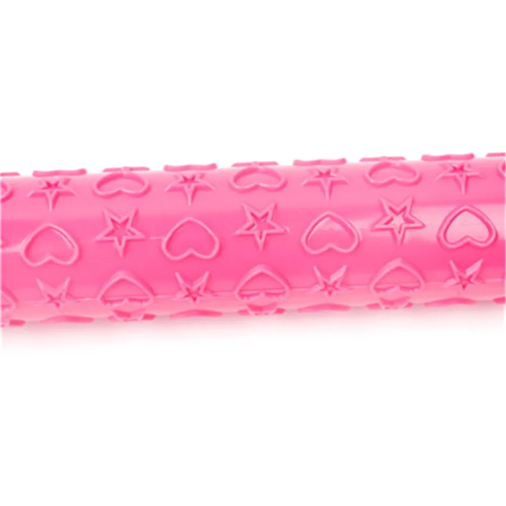 star heart a Горячая 1 шт. Скалка Маргаритка различных узоров инструменты для выпечки помадка рельефная форма для украшения торта пицца ролик для пасты антипригарное - Цвет: star heart a