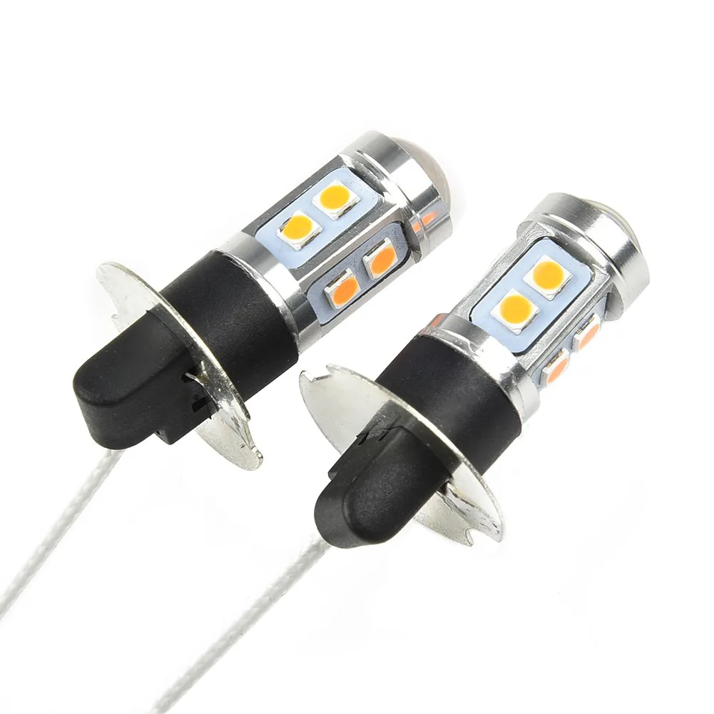 

High Power Fog Lights Yellow 100W DC 12V-24V DRL Driving Bulb Driving Light New