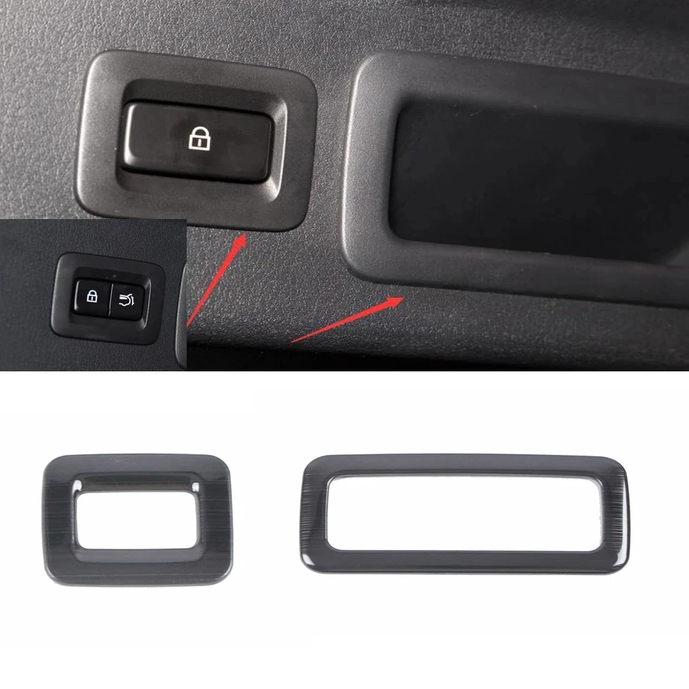 

Для Mazda CX-30 CX30 2020 2021 нержавеющая сталь черная крышка багажника кнопка переключателя крышка отделка хвост ручка багажника чаша крышка рамы