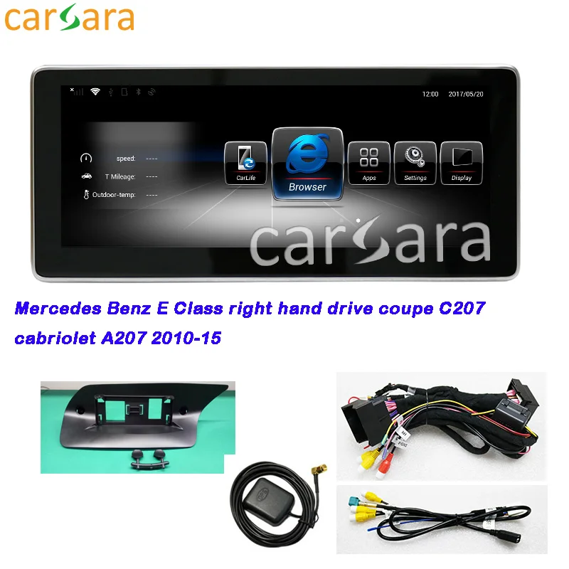 Автомобильный видеоэкран RHD 2 гб озу Android 7 1 DVD-плеер головное устройство для Mercedes E