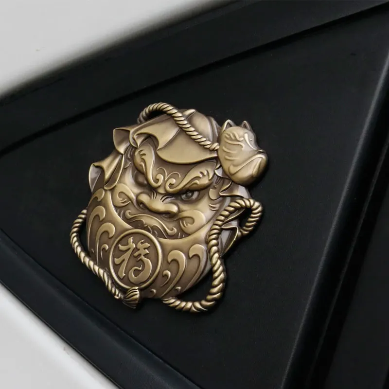 Японская Prajna Автомобильная наклейка эмблема Hannya Наклейка 3D металлический значок