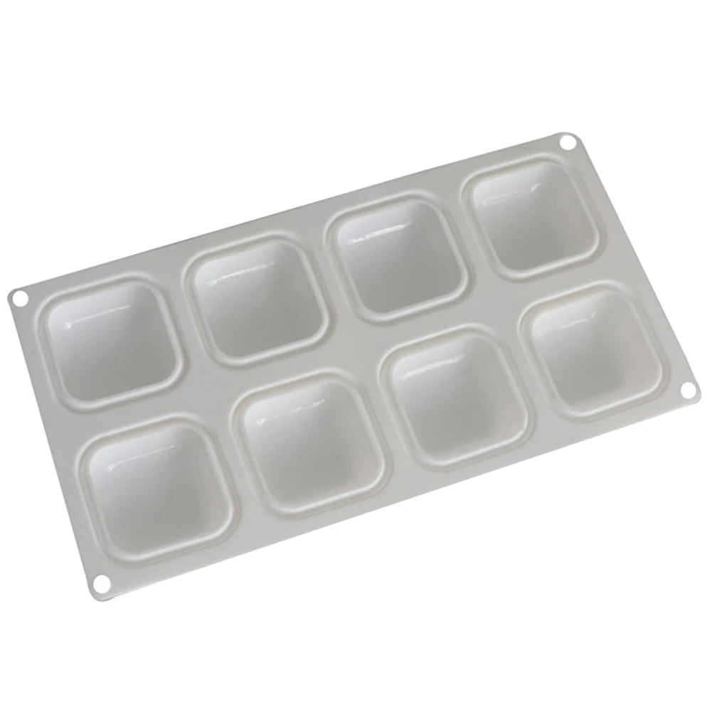 

New 8-Cavity Square Silicone Molds Cake Dessert Mold French Mousse Mould chocolate mold Household
