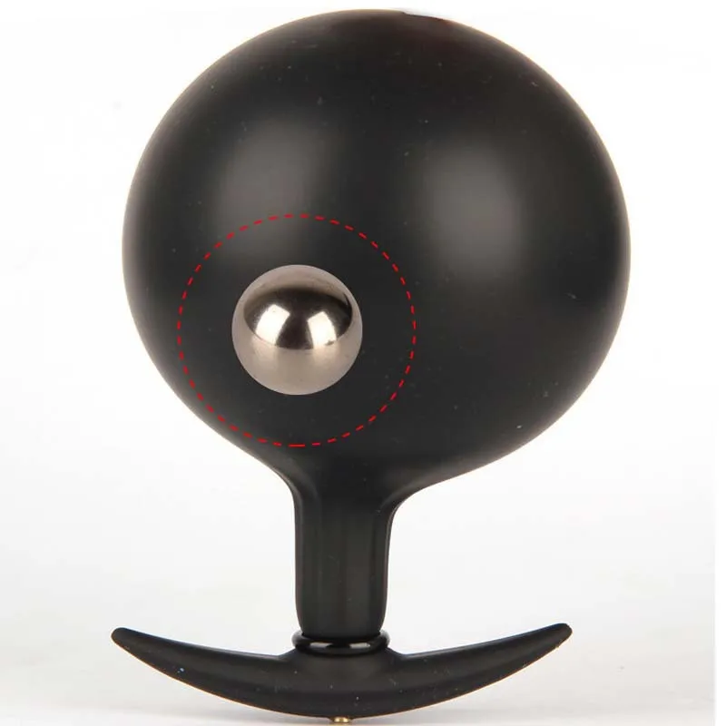Встроенный стальной шар надувной фаллоимитатор анальный с насосом секс-игрушка