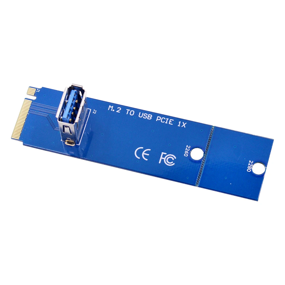 CHIPAL 100 шт. NGFF M.2 на USB 3 0 переносная карта M2 USB3.0 адаптер для PCI-E Райзер-карта PCI Express 1X