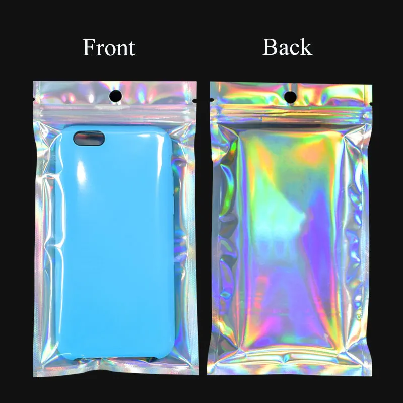 Мешки с застежкой-молнией косметички пластиковые переливающиеся лазерной