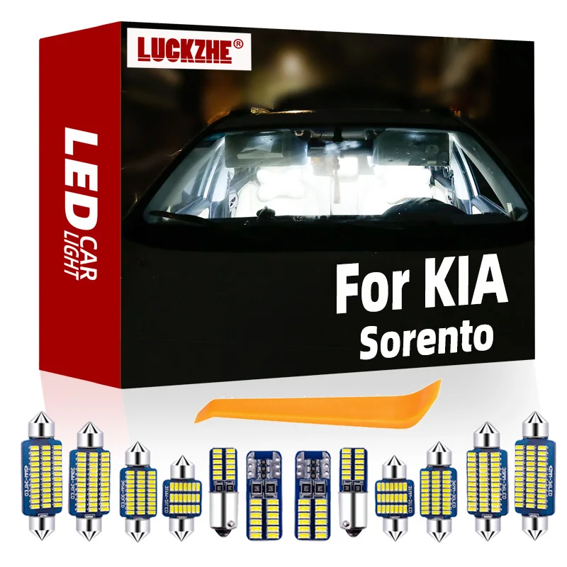 

LUCKZHE Canbus For KIA Sorento 2002-2011 2012 2013 2014 2015 2016 2017 2018 2019 2020 2021 Vehicle LED Interior Dome Map Light