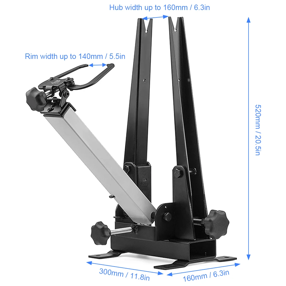 

Bike Wheel Truing Stand Adjustable Bicycle Wheel Maintenance Repair Alignment Balance Tool Fits 16inches to 29inches Wheels