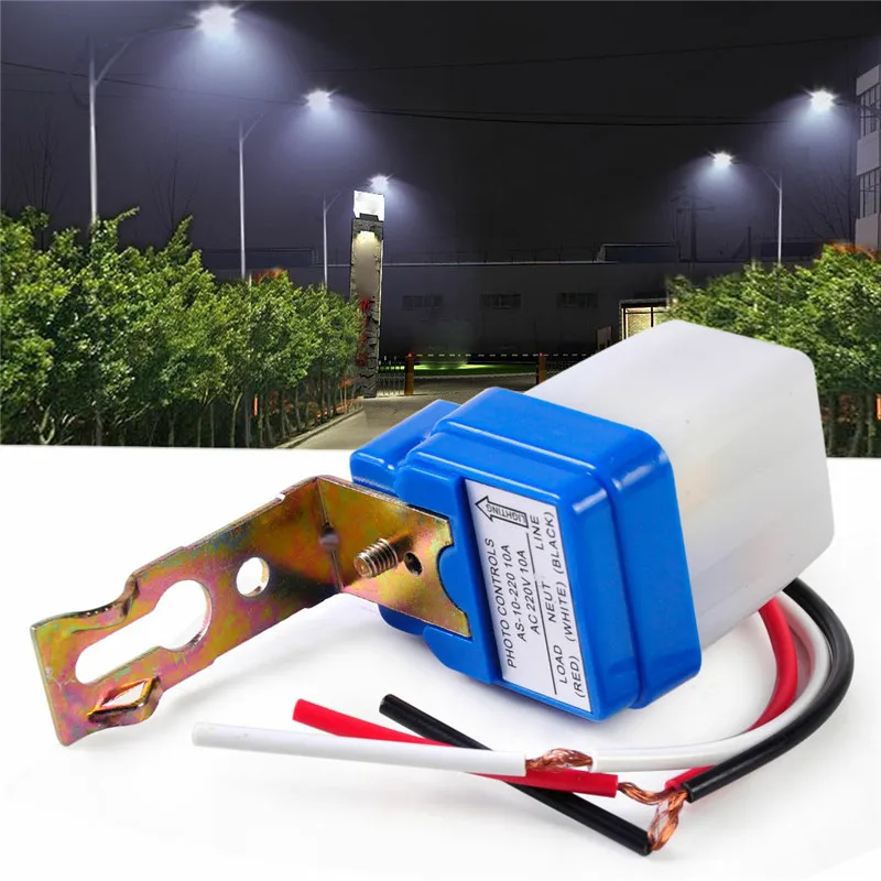 AC 220V/110V DC12V/24V Авто переключатель уличного света ночное включение и выключение датчик фотоконтроля переключатели автоматический датчик переключатель для ISN-K
