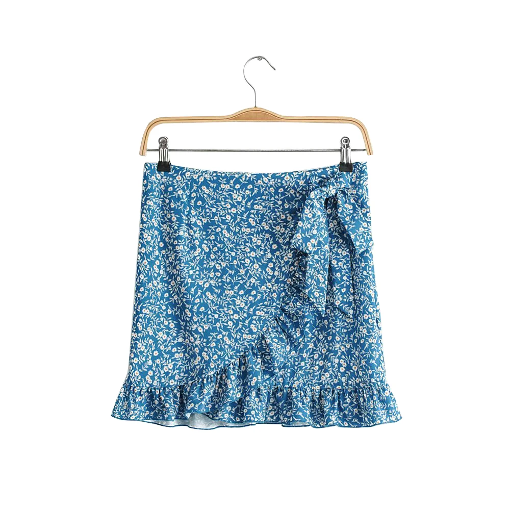 Hirigin 2020 женская летняя винтажная пляжная юбка в стиле бохо Женская с оборками