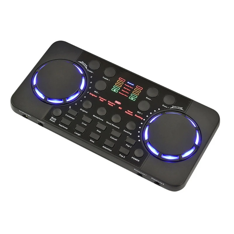 

G5AA Live Sound Card Portable Mobile Mixer Karaoke Sound Mixer Recording Sound Card for Live Broadcast