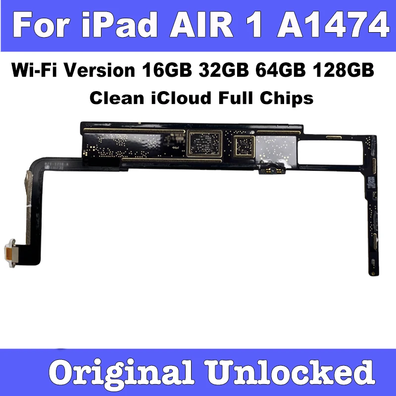 Бесплатная доставка Чистая iCloud для Apple iPad Air 1 Wi-Fi материнская плата A1474 логическая