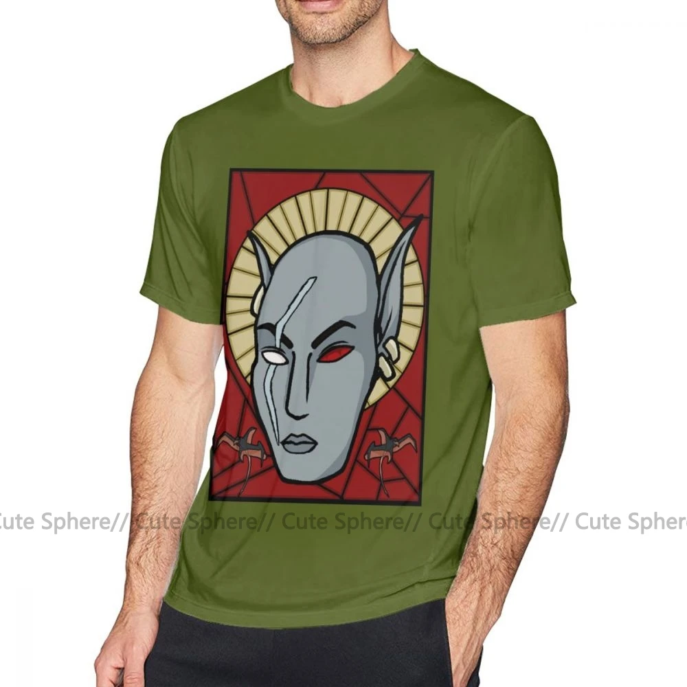 Футболка Morrowind, футболка Morrowind S True Hero, футболка с принтом, плюс размер, модная мужская футболка, 100 хлопок, потрясающая футболка с коротким рукавом - Color: Army Green