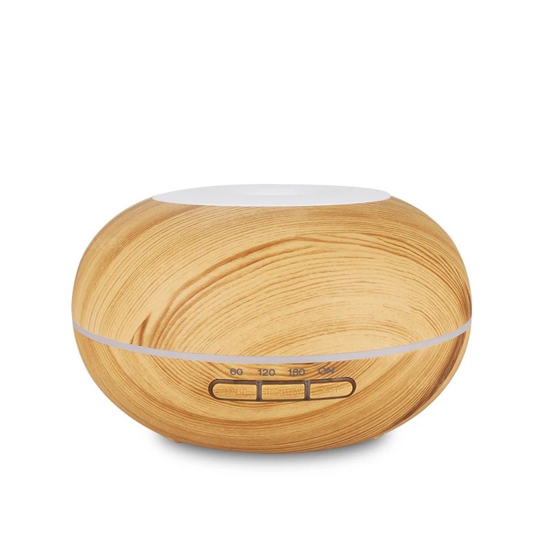 

300ml Air Humidifier Aroma Essential Oil Diffuser Wood Grain Ultrasonic Cool Mist Humidifier for Office Home Bedroom Living Room