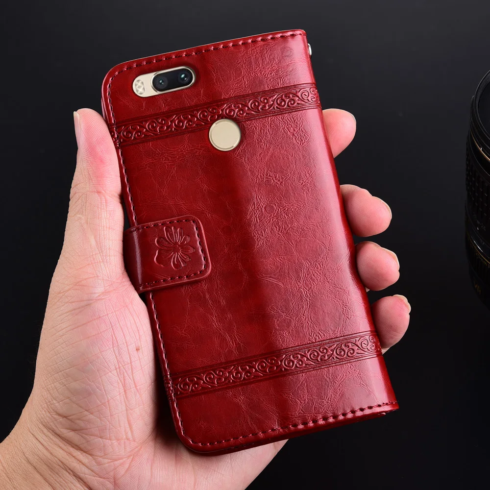 Чехол-книжка для Xiaomi Mi A1 5X кожаный с откидной крышкой | Мобильные телефоны и