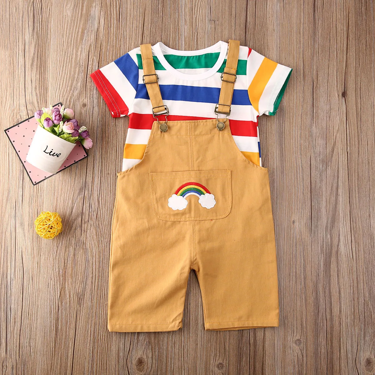 Комплект летней повседневной одежды для новорожденных мальчиков костюм на