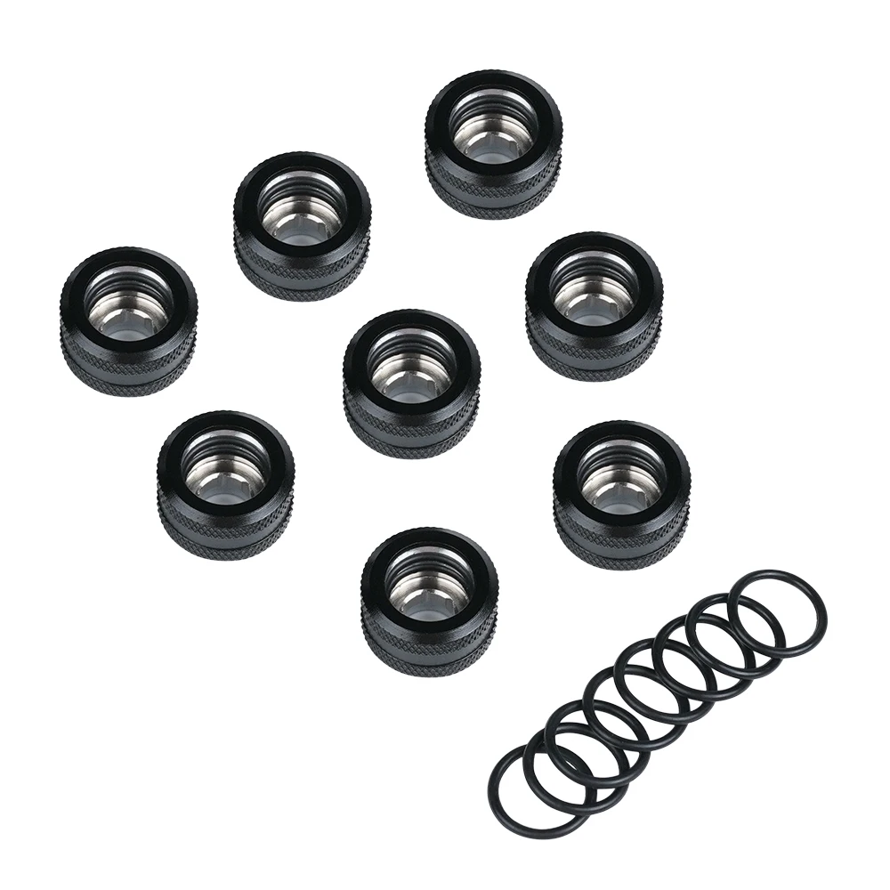 8 шт. фитинги для жестких труб внешний диаметр 14 мм компьютера резьба G1/4&quot|Кулеры