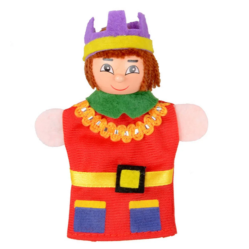 6 шт. плюшевые игрушки пальчиковые развивающие куклы деревянный кинотеатр мягкая